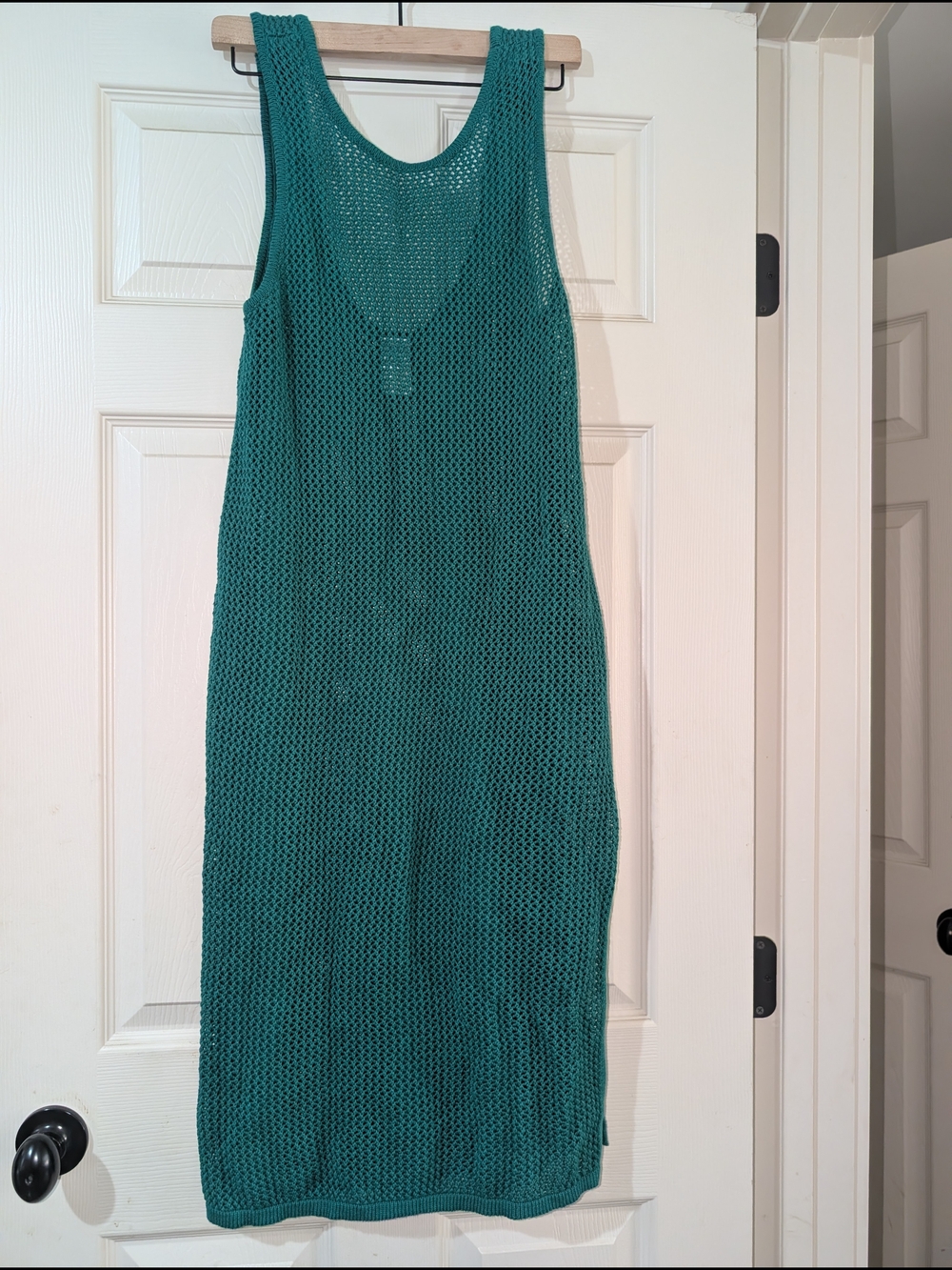 Green Crochet Swim Cover Up Dress